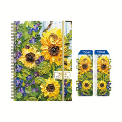 Sunflower Weekly Planner A5 Coil Notebook