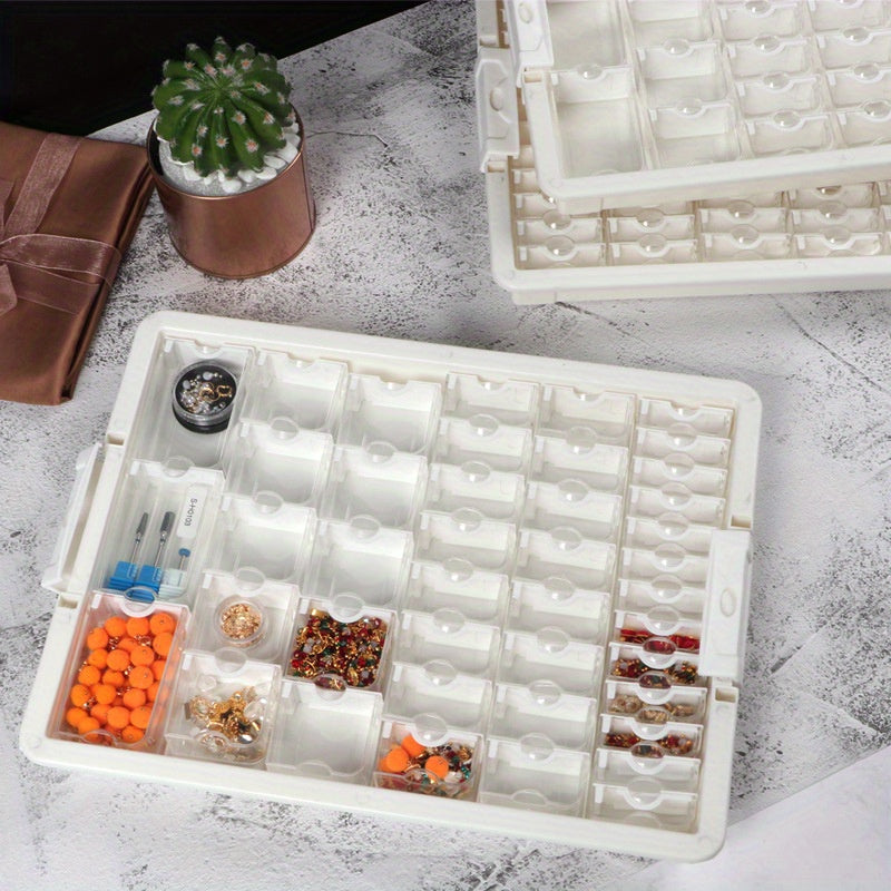DIY Jewelry Storage Box 42 50 78 Grid Container Organizer Nail Art Accessories