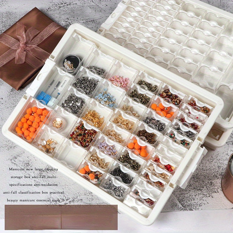DIY Jewelry Storage Box 42 50 78 Grid Container Organizer Nail Art Accessories