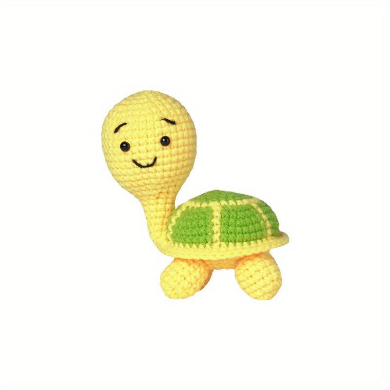Crochet Material Package Doll Weaving DIY Wool Standing Turtle Pendant