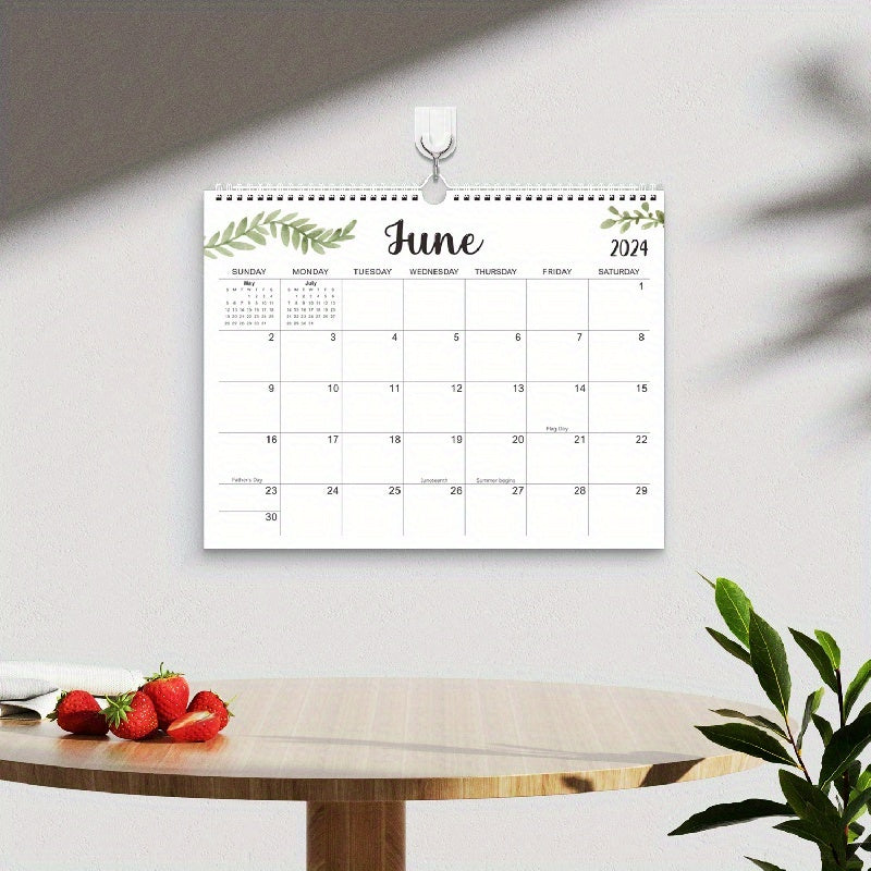 Modern YO Coil Wall Calendar Desk Schedule Notes