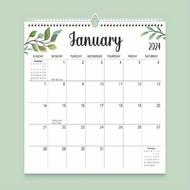 Modern YO Coil Wall Calendar Desk Schedule Notes
