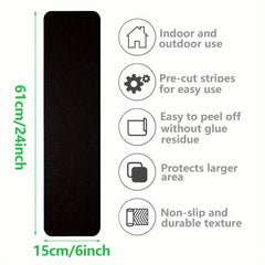 8pcs Non Slip Stair Treads Outdoor Tape - Safety & Stability