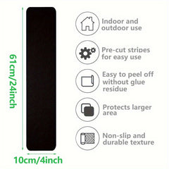 8pcs Non Slip Stair Treads Outdoor Tape - Safety & Stability