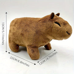 Capybara Plush Toy Lifelike Stuffed Animal Soft Doll for Holiday Decor
