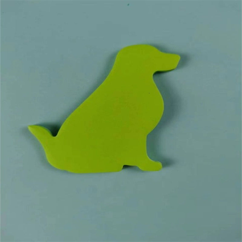 7pcs Dog Sticky Notes Fluorescent Memo Pad Message Stickers