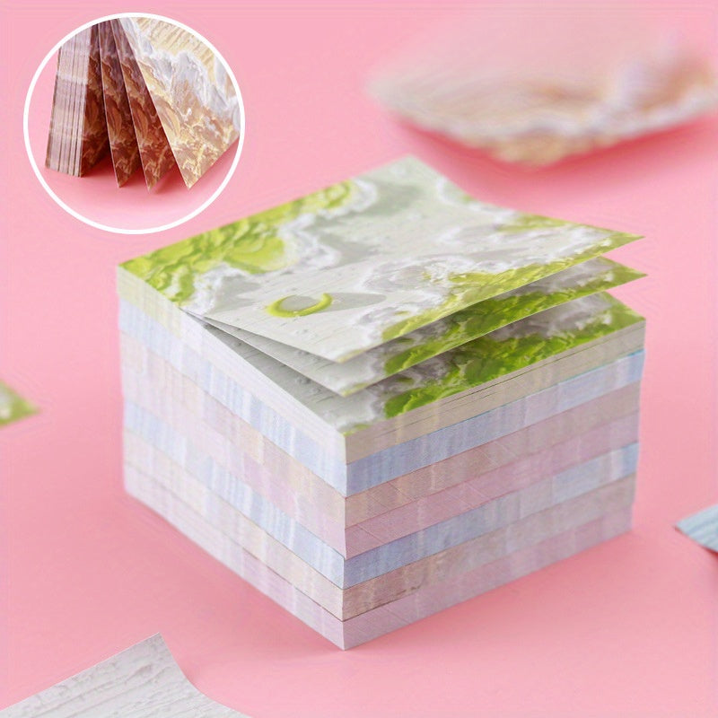 4pcs 200 Sheets Landscape Sticky Notes with Bottoming Material