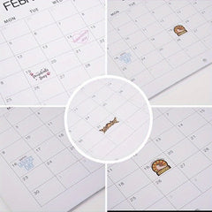 1pc Funny Dogs Pooping In Places Calendar