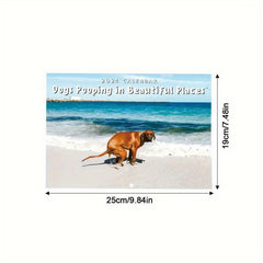 1pc Funny Dogs Pooping In Places Calendar