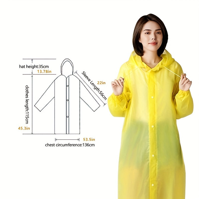 Portable Raincoat for Women & Men - Stay Dry & Stylish