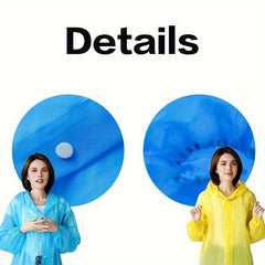 Portable Raincoat for Women & Men - Stay Dry & Stylish