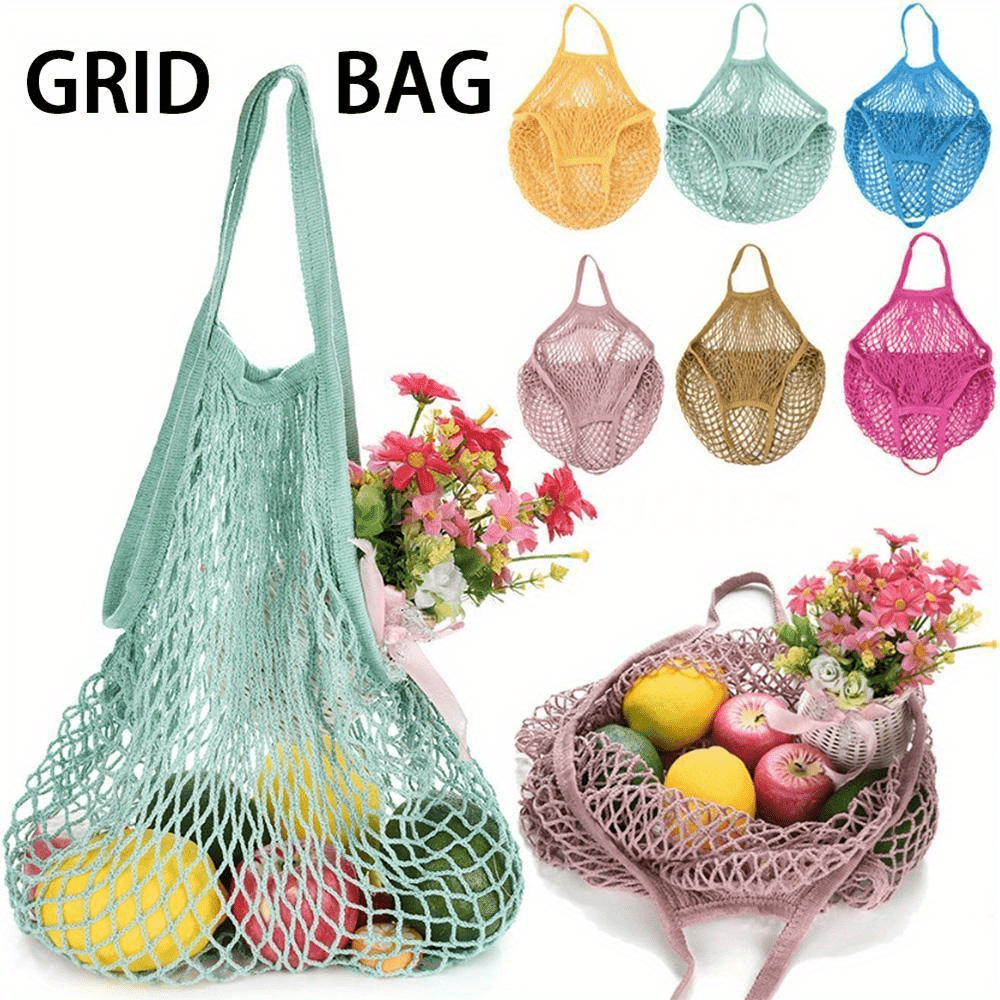 Fruit String Grocery Shopper Bag Mesh Net Shoulder Bag
