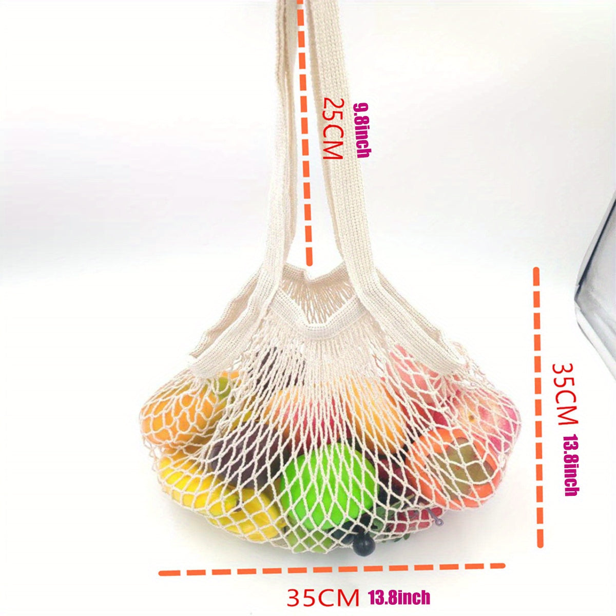 Fruit String Grocery Shopper Bag Mesh Net Shoulder Bag