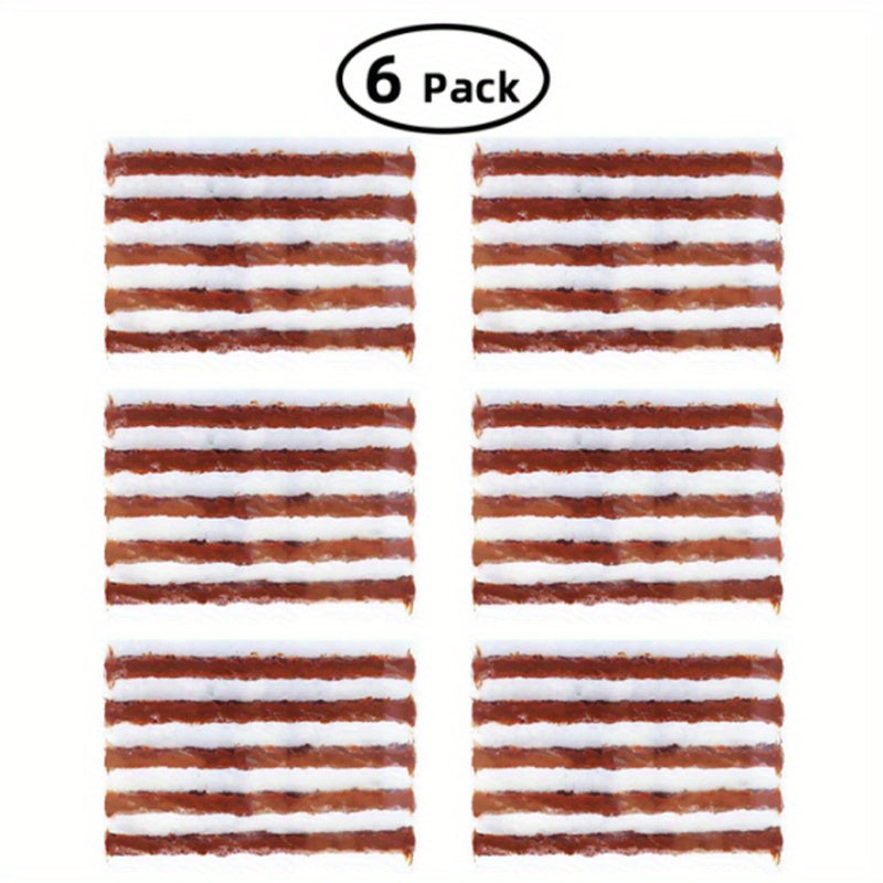 6 Packs Car Motorcycle Vacuum Tire Repair Kit