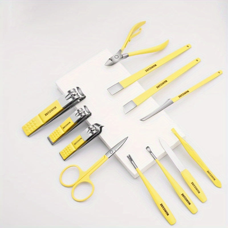 12pcs Nail Clippers Fingernail Toenail Cutter Manicure Tool