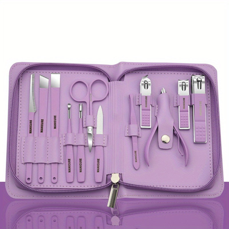 12pcs Nail Clippers Fingernail Toenail Cutter Manicure Tool