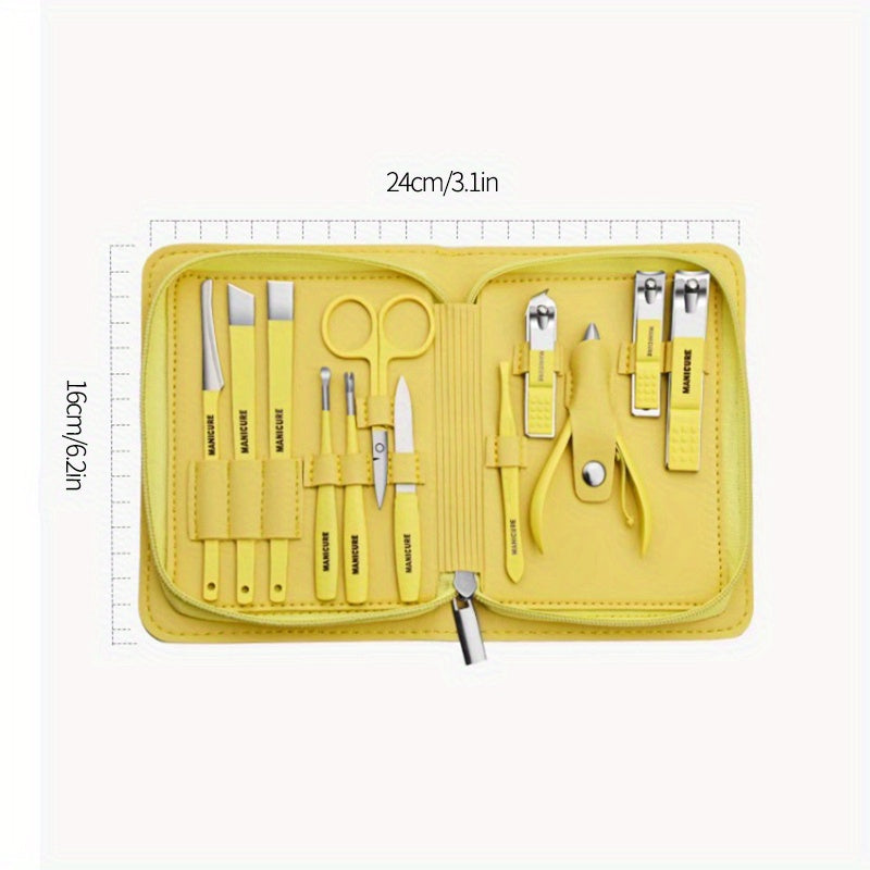 12pcs Nail Clippers Fingernail Toenail Cutter Manicure Tool