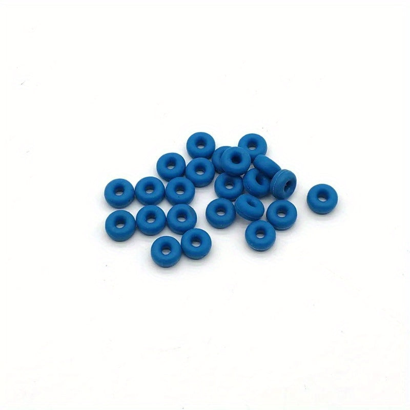 20pcs Rubber Ring Flat Rubber Band Fixation Tie Fast Round Head