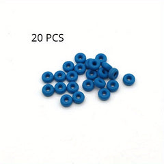 20pcs Rubber Ring Flat Rubber Band Fixation Tie Fast Round Head