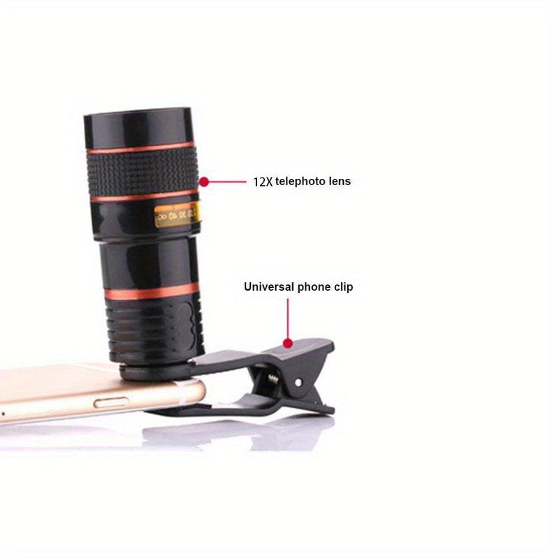 12x Long Focus Mobile Phone Lens HD Camera Telescope Zoom Lens