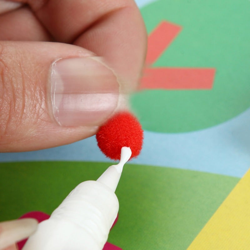 Children's Fur Ball Paste Painting DIY Creative Fur Ball Painting