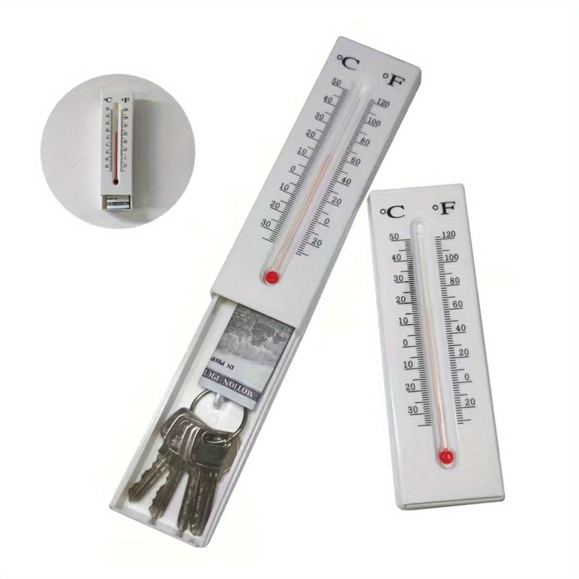 Thermometer Decorative Secret Storage Box