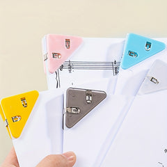 20pcs Triangle Clip Bill Clip for Desk Shelf Office Desktop Organizer