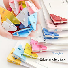 20pcs Triangle Clip Bill Clip for Desk Shelf Office Desktop Organizer