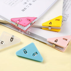 20pcs Triangle Clip Bill Clip for Desk Shelf Office Desktop Organizer