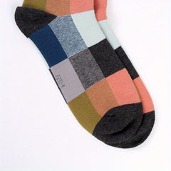 5 Pairs Plaid Crew Socks for Men