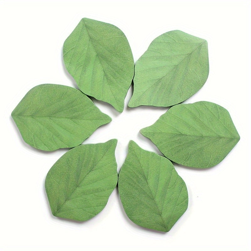 50 Sheets Leaf Sticky Notes Memo Pad Paper Sticker Pads Office Supplies