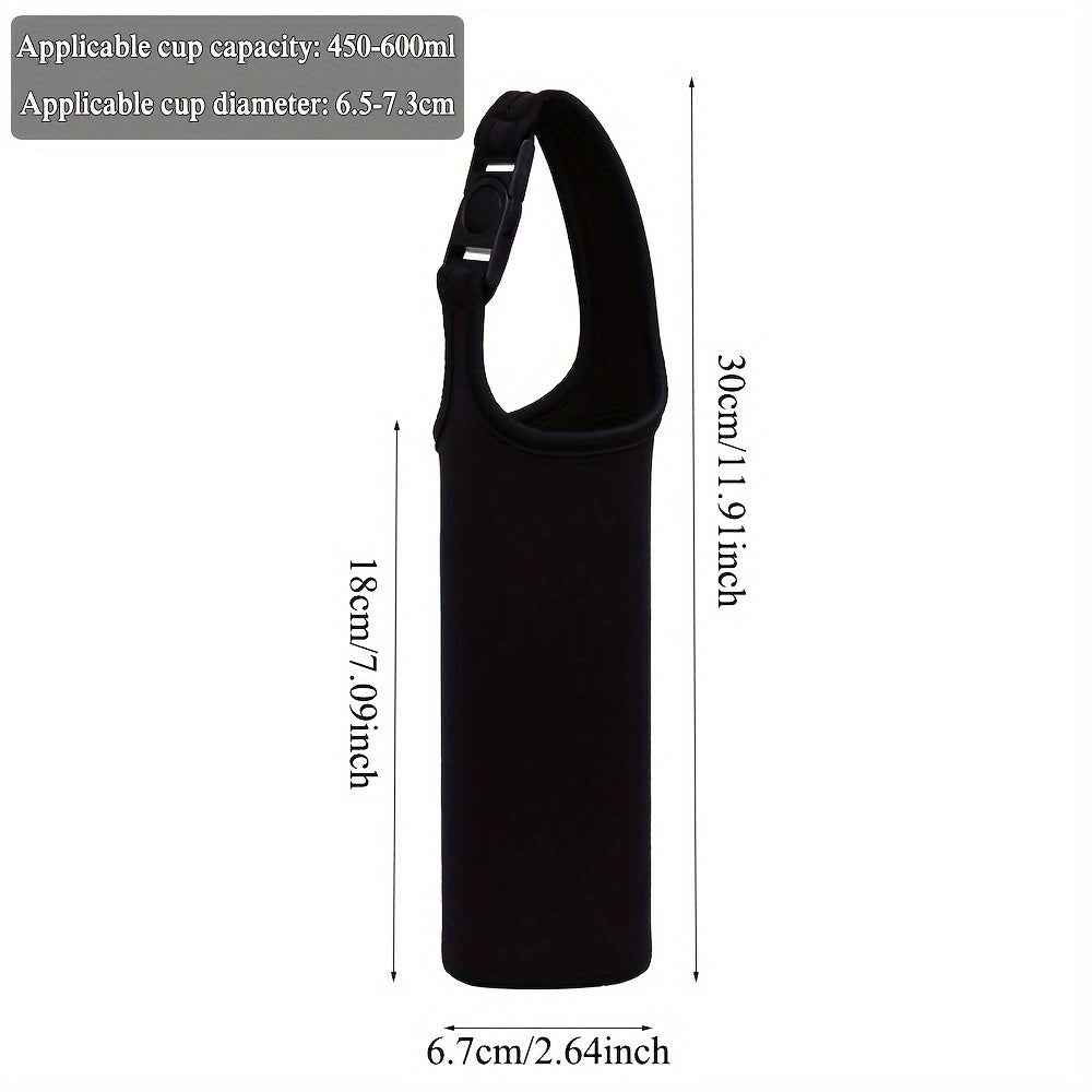 Outdoor Water Bottle Cover Pouch w/ Shoulder Strap Leak Proof Insulation Bag
