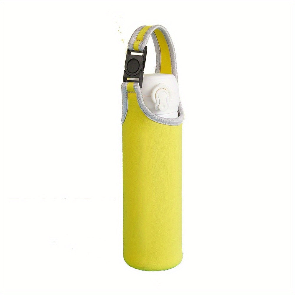 Outdoor Water Bottle Cover Pouch w/ Shoulder Strap Leak Proof Insulation Bag
