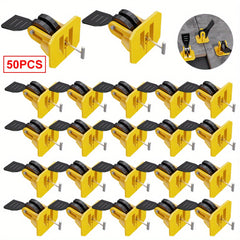 50pcs Reusable Tile Leveler System for Perfectly Level Tiles In Minutes
