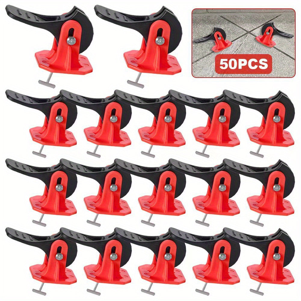 50pcs Reusable Tile Leveler System for Perfectly Level Tiles In Minutes