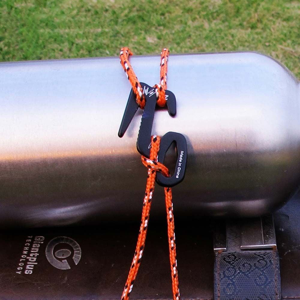 Aluminum Alloy Tent Hook 9 Shape Buckle Wind Rope Tighter Camping Accessories