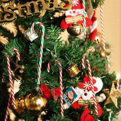 20pcs Candy Canes Acrylic Tree Hanging Ornaments