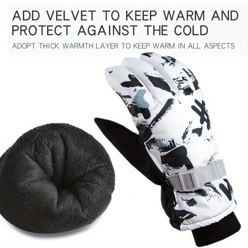 Winter Snowboard Skiing Gloves Unisex Waterproof Cycling