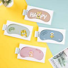 Cartoon Printed Sleep Eye Mask Soft Comfy Blindfold for Travel Rest