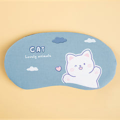 Cartoon Printed Sleep Eye Mask Soft Comfy Blindfold for Travel Rest