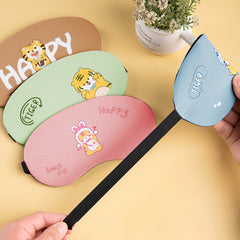 Cartoon Printed Sleep Eye Mask Soft Comfy Blindfold for Travel Rest