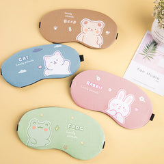 Cartoon Printed Sleep Eye Mask Soft Comfy Blindfold for Travel Rest
