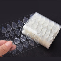 12 Stickers Strong Adhesive Tape for Nail Tips - Easy to Apply and Remove