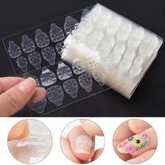 12 Stickers Strong Adhesive Tape for Nail Tips - Easy to Apply and Remove