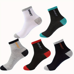 Men's Anti-Odor Ankle Socks 5-Pack