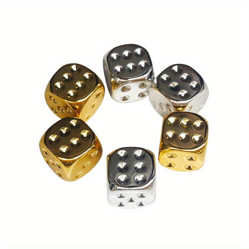 Solid Brass Dice Toy Club Bar Holiday Party Game Accessories