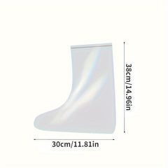 5 Pairs Disposable Rainproof Shoe Covers for Outdoor Rainy Days