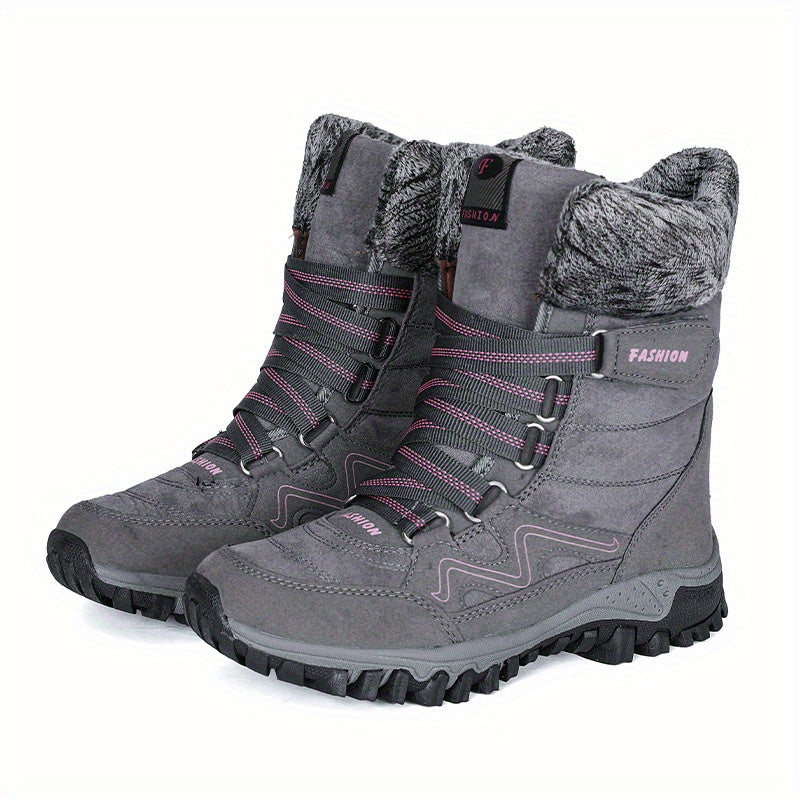Women's Fur Lined Anti Slip Ankle Snow Boots