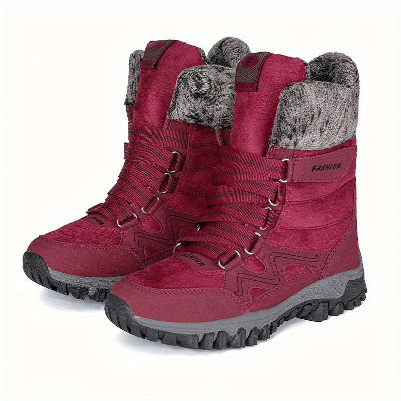 Women's Fur Lined Anti Slip Ankle Snow Boots