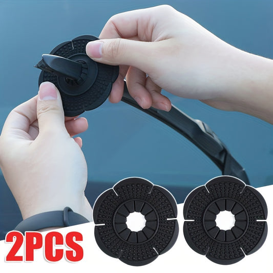 2pcs Car Wiper Hole Protective Covers Silicone Accessories